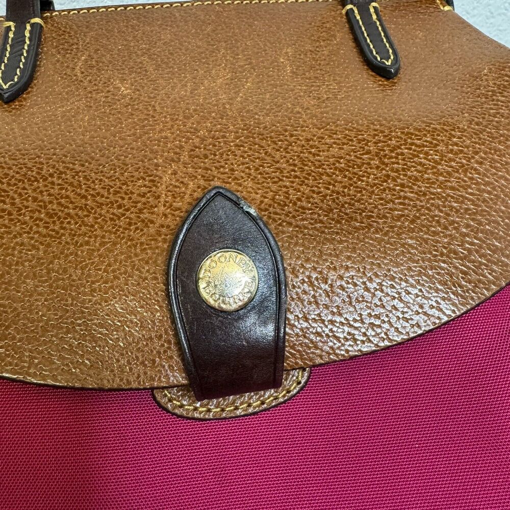 Dooney & Bourke Alto Small Nylon/Leather Crossbody Saddle Bag Crossbody Purse - Picture 4 of 6
